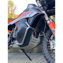 Estribo de protección del depósito de acero inoxidable, naranja para KTM 790 Adventure/ 790 Adventure R