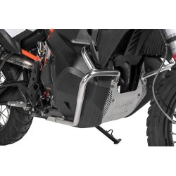 Estribo de protección del depósito de acero inoxidable, naranja para KTM 790 Adventure/ 790 Adventure R