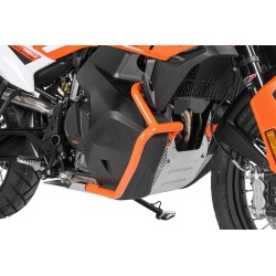 Estribo de protección del depósito de acero inoxidable, naranja para KTM 790 Adventure/ 790 Adventure R