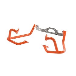 Estribo de protección del depósito de acero inoxidable, naranja para KTM 790 Adventure/ 790 Adventure R