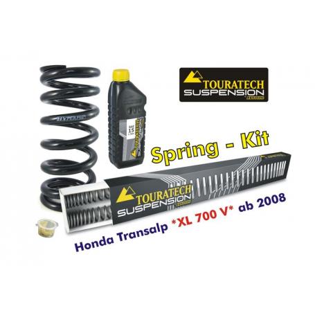 Kit de ressorts progressifs Hyperpro pour fourche et ressort-amortisseur, Honda Transalp '08