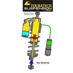 Tubo amortiguador de la suspensión Touratech para BMW HP 2 "EXTREME"