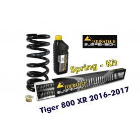 Resortes progresivos de intercambio para horquilla y tubo amortiguador, Tiger 800 XR / XRt / XRx 2016-2017
