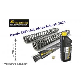 Muelles de horquilla progresivos para Honda CRF1100L Africa Twin +20mm "Heavy Load"