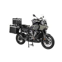 Support de coffres topcase ZEGA, inox noir, pour Harley-Davidson RA1250 Pan America