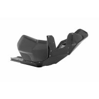 Sabot moteur RALLYE Evo Alu noir pour KTM 890 Adventure/ 890 Adventure R/ 790 Adventure/ 790 Adventure R - KTM béquille centrale