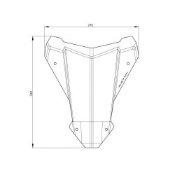 Pare-brise pour Honda CRF 1100L Africa Twin 