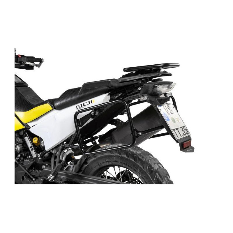 Porte-bagages en acier inoxydable, noir, pour Husqvarna Norden 901