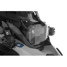 Protection de phare inox noire à attache rapide pour phare DEL pour BMW R1250GS/ R1250GS Adventure/ R1200GS à partir de 2013/ R1