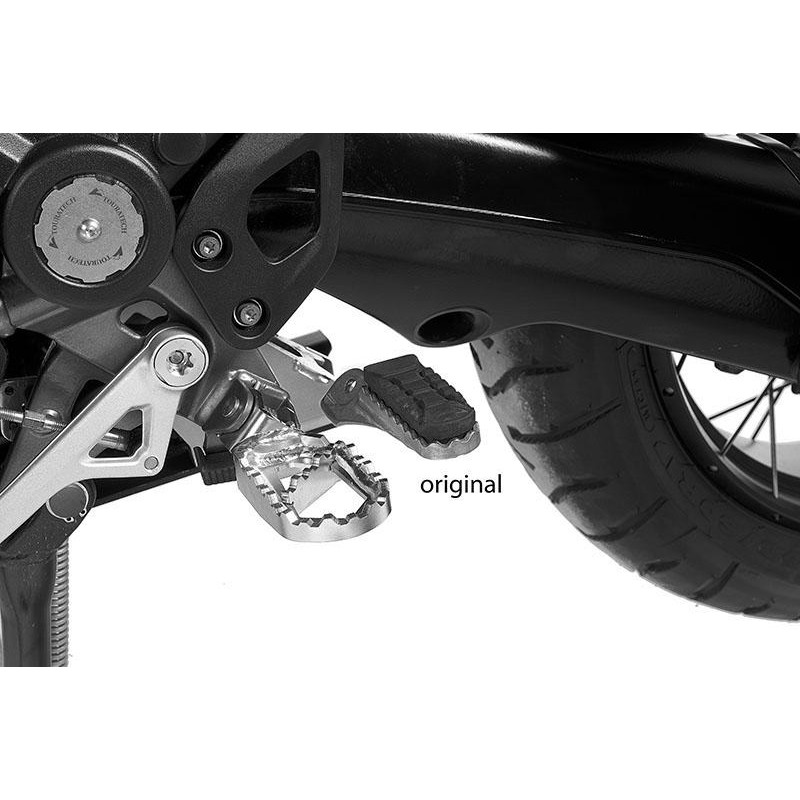 Repose-pieds (cales-pieds) Avant En Aluminium Noir Pour BMW R1200GS LC (2013-2017) - Peut Convenir à Triumph