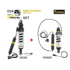 KIT de suspension Plug & Travel-ESA Abaissement -25mm Touratech pour BMW R1200GS, modèles 2007-2010