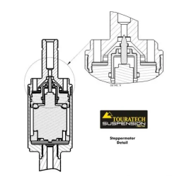 KIT de suspension Plug & Travel-ESA Touratech pour BMW R1200GS Adventure, modèles 2007-2010