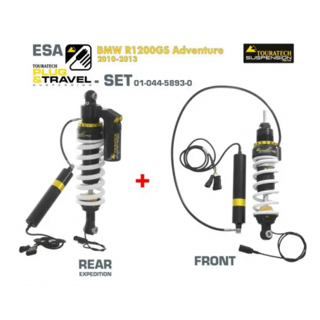 KIT de suspension Touratech Plug & Travel-ESA Expedition pour BMW R1200GS Adventure, modèles 2010-2013