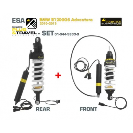 KIT de suspension Plug & Travel-ESA Touratech pour BMW R1200GS Adventure, modèles 2010-2013