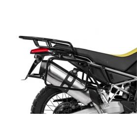 Porte-bagages en acier inoxydable, noir pour Aprilia Tuareg 660