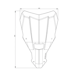 Bulle L teintée pour Honda CRF1100L Africa Twin