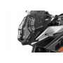 Protection de phare acier inoxydable noir à attache rapide, pour KTM 1050 Adventure/ 1090 Adventure/ 1190 Adventure/ 1190 Advent