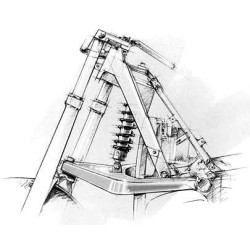 Ressort-amortisseur de suspension Touratech *avant* pour BMW R1200GS (2004-2012) Typ *Level1*