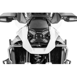 Protection inox noir à attache rapide pour phare BMW R1300GS *OFFROAD USE ONLY*