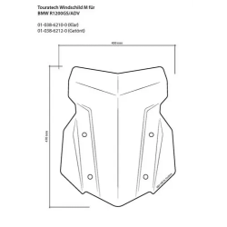 Bulle, M, teintée, pour BMW R1250GS/ R1250GS Adventure/ R1200GS (LC)/ R1200GS Adventure (LC)