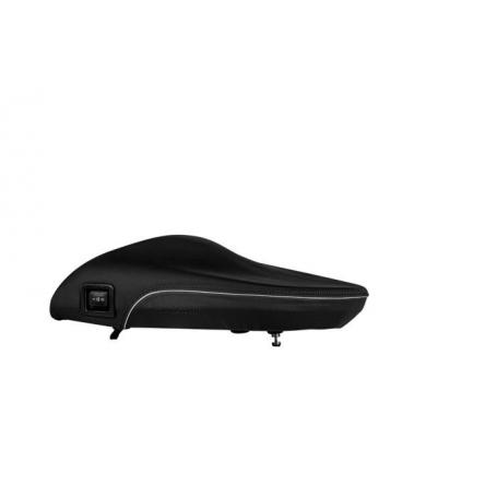 Selle passager confort "Line grey" Fresh Touch chauffée, pour BMW R1300GS