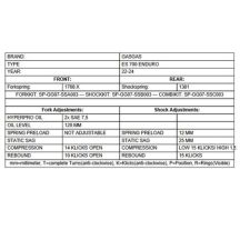 Ressorts de fourche progressifs pour GASGAS ES 700 Enduro (2022-2024)