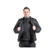 Compañero World Traveller, veste hommes - Taille - 25, Couleur - Noir, Hauteur de la veste - Court