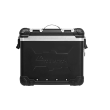 Valise aluminium moto ZEGA Evo "And-Black", 45 litres, gauche