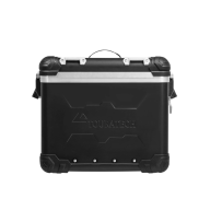 Valise aluminium moto ZEGA Evo "And-Black", 45 litres, gauche