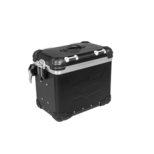 Valise aluminium moto ZEGA Evo "And-Black", 45 litres, droit