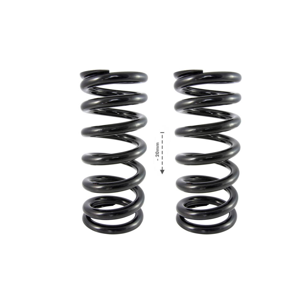 Ressort de rechange Abaissement de -20mm BMW R1200GS (LC) Adventure 2014-2018 "Entretoises d'origine avec BMW Dynamic ESA"