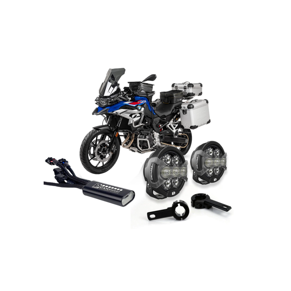 LED Phares auxiliaires DENALI D7 Pro pour BMW F900GS,F800GS (2022-),F850GS,F750GS,RnineT,R18(montage sur barre de protection)