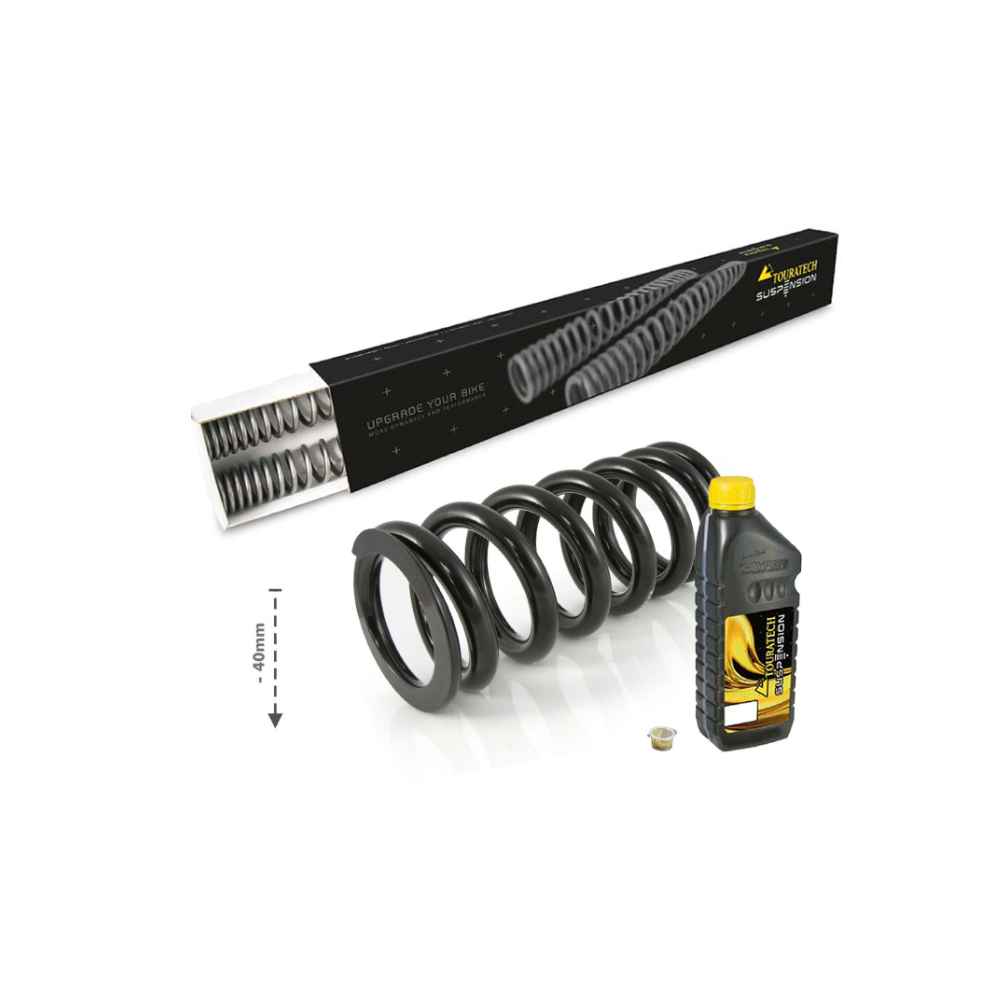 Touratech Suspension Kit d'abaissement -40mm pour Honda CRF300 Rally (2021-), Ressorts de remplacement