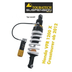 Touratech Suspension ressort-amortisseur pour Honda VFR 1200 X Crosstourer à partir de 2012 Typ Level2/ExploreHP