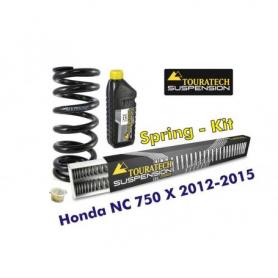 Kit de ressorts progressifs Hyperpro pour fourche et ressort-amortisseur, Honda NC750X 2012-2015