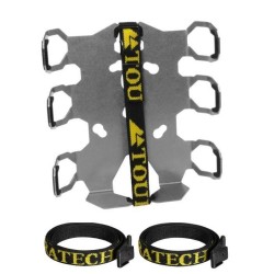 ZEGA Pro/ZEGA Mundo adaptateur support de bouteille-double avec 2x Touratech bouteille en aluminium de 0,6 litres