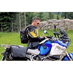 Sac à dos de réservoir MOTO avec magnétique et fixation par sangle, noir, Touratech Waterproof