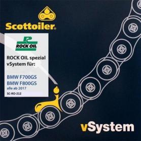 Système de graissage de chaîne Scottoiler vSystem, pour BMW F700GS / F800GS, à partir de 2017