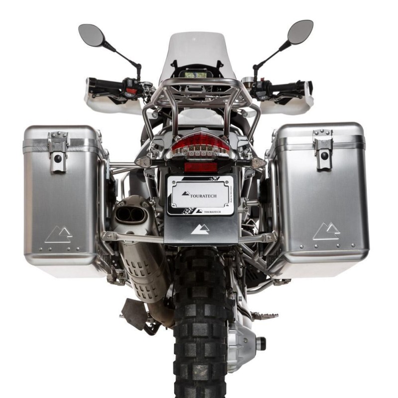 ZEGA Mundo sistema de maletas con soporte acero fino para BMW R1200GS hasta 2012/R1200GS Adventure hasta 2013
