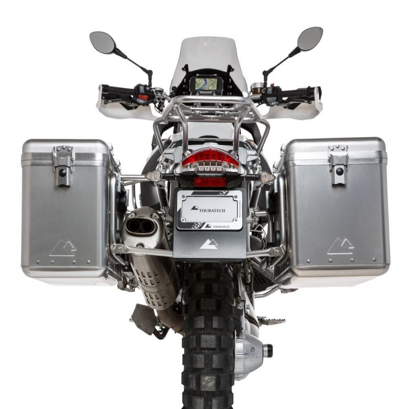 ZEGA Mundo sistema de maletas con soporte acero fino para BMW R1200GS hasta 2012/R1200GS Adventure hasta 2013
