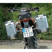 ZEGA Pro sistema de maletas 31/38 litros con soporte acero inoxidable para KTM 690 Enduro / Enduro R