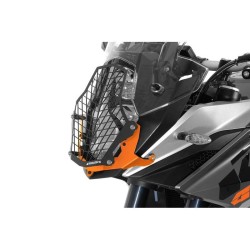 Protection de phare acier inoxydable noir à attache rapide, pour KTM 1050 Adventure/ 1090 Adventure/ 1190 Adventure/ 1190 Advent