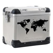 Autocollant pour coffre ZEGA PRO/ZEGA Pro2/ZEGA Mundo carte du monde noir