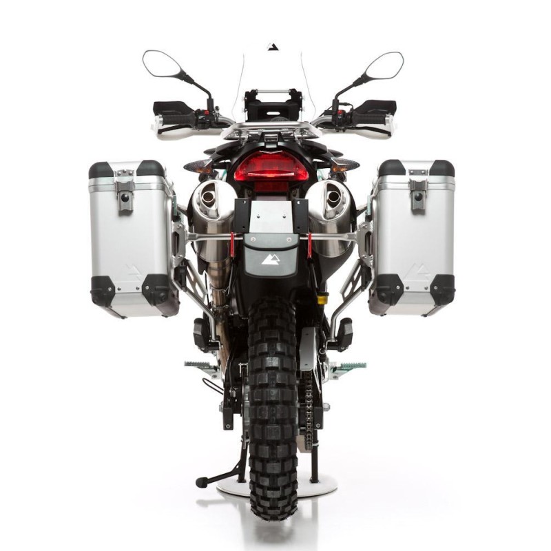 ZEGA Pro sistema de maletas 31/31 ltr. con soporte acero inox para BMW F650GS / F650GS Dakar / G650GS / G650GS Sertao