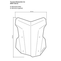 Parabrisas con ABE para BMW F850GS / F750GS