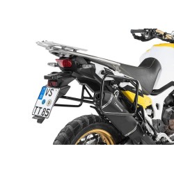 Portamaletas de acero inoxidable, negro para Honda CRF1000L Africa Twin (2018-) /CRF1000L Adventure Sports