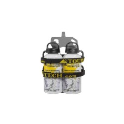 ZEGA Evo soporte para accesorios "soporte de botellas" doble con 2x Touratech aluminio botella 0,6 litros